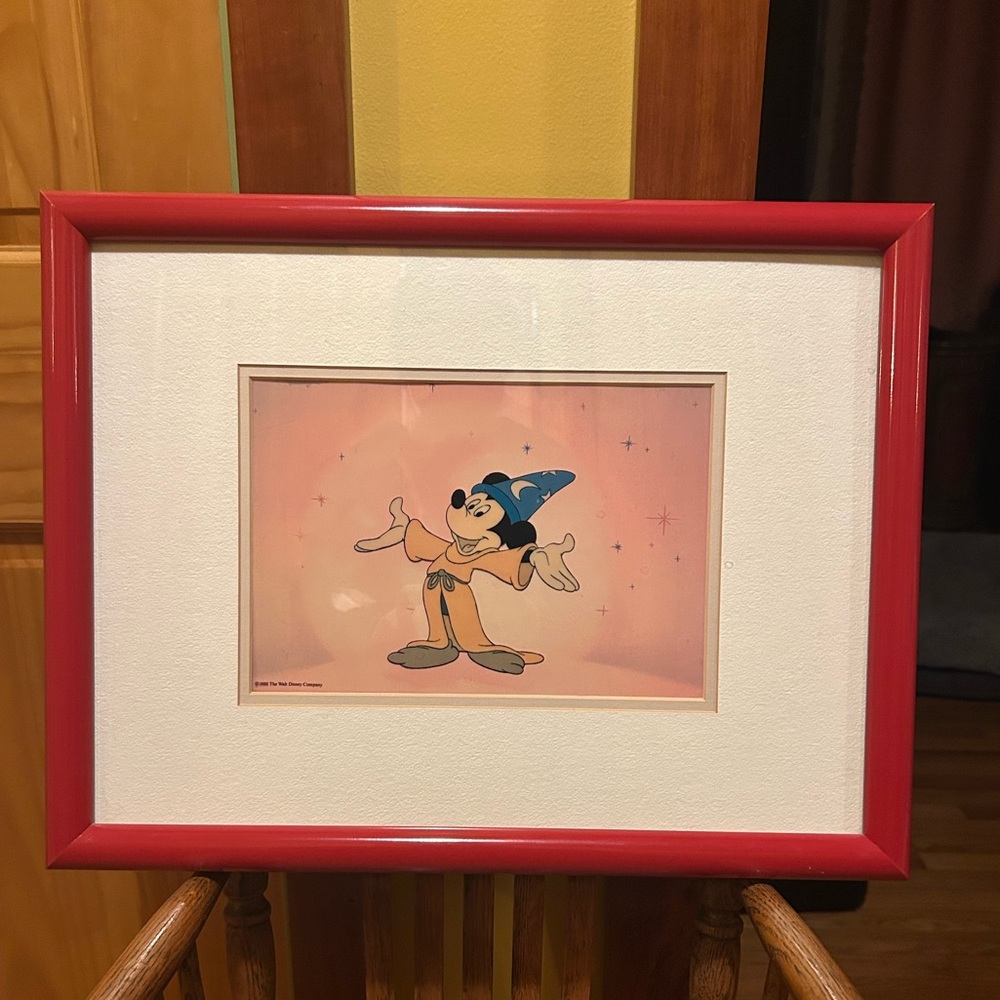 Framed Mickey Mouse Sorcerer Art